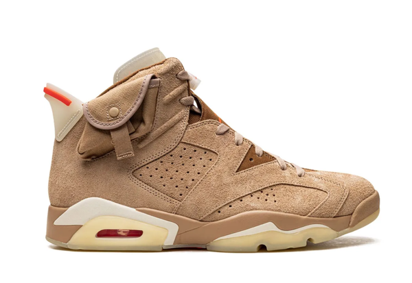  Air Jordan 6 x Travis Scott Retro British Khaki 