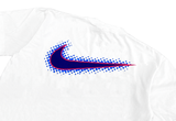  Vintage 90s Nike Swoosh Crazy Backhit White Tee 