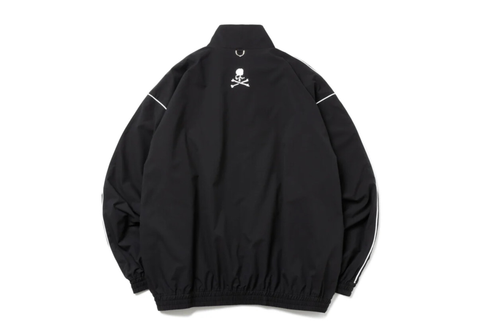  NEW ERA x MASTERMIND WORLD SS24 Oversized Piping Track Jacket Black 