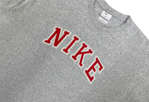  Vintage 90s Nike Printed Arch Logo Grey Tee 