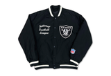  GU Raiders NFL Football Embroidered Warm-up Jacket Black 