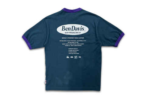 Ben Davis San Francisco Oval Logo Ringer Tee 