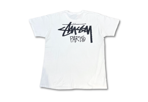 Stussy Stock Paris White Tee 
