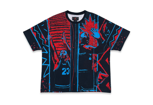  Nike Air Jordan DNA Shirt Rare Basketball Tee Blue Red 