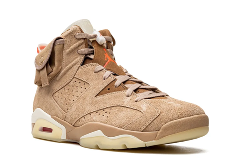  Air Jordan 6 x Travis Scott Retro British Khaki 