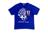 Vintage JFA Kirin Japan Nation Football Team Samurai Blue Tee 