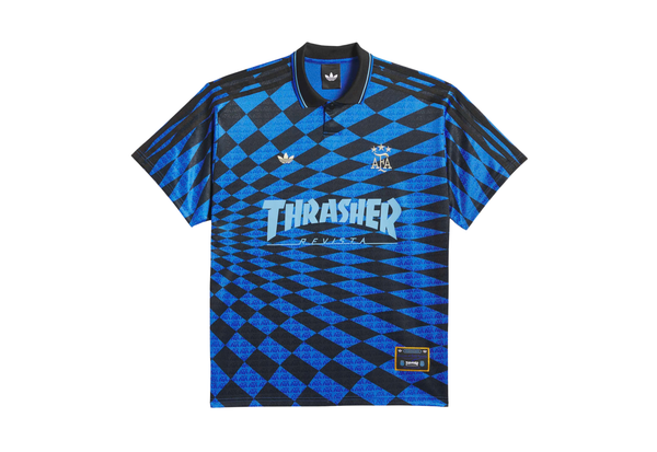  Adidas x Thrasher x Argentina Jersey Black Blue 