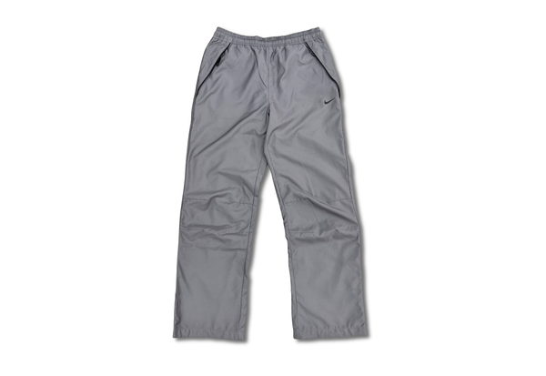  Vintage 00s Nike Embroidered Logo Nylon Pants Gray 