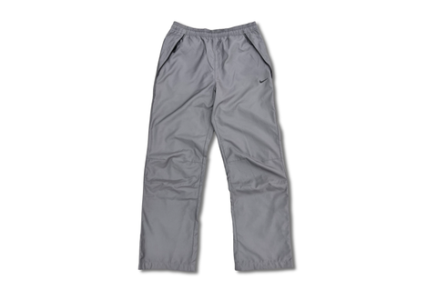  Vintage 00s Nike Embroidered Logo Nylon Pants Gray 