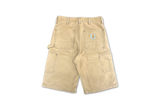  Vintage 90s Carhartt Faded Brown Double Knee Canvas Shorts 