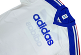  Vintage 90s adidas France Tricolor Stripe Football Jersey White 