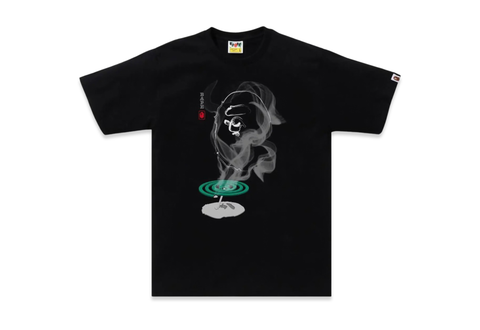  Bape Mosquito Coil Ape Head Tee Black 