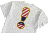  Vintage 90s Nike USA Just Do it Grey Tee 