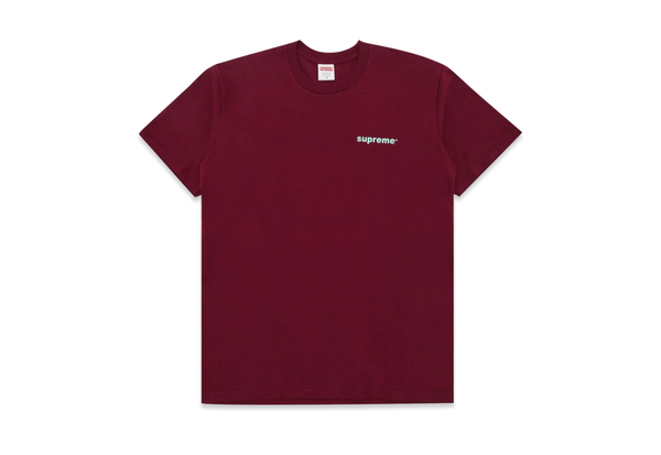 Supreme Fuck Money Heather Cardinal Tee 