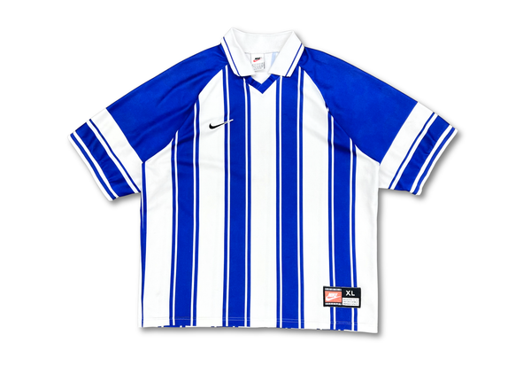  Vintage 90s Nike Striped Jersey Blue White 