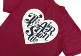  The Air Saigon® Heart Logo V2 Love Vintage Red Tee 