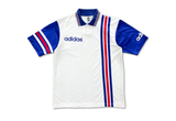  Vintage 80s adidas Jersey White Blue 