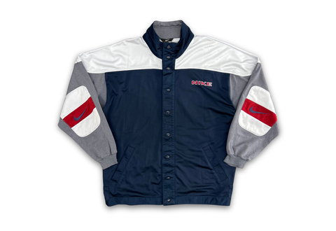  Vintage 90s Nike Snap Button Navy Jacket 