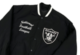  GU Raiders NFL Football Embroidered Warm-up Jacket Black 