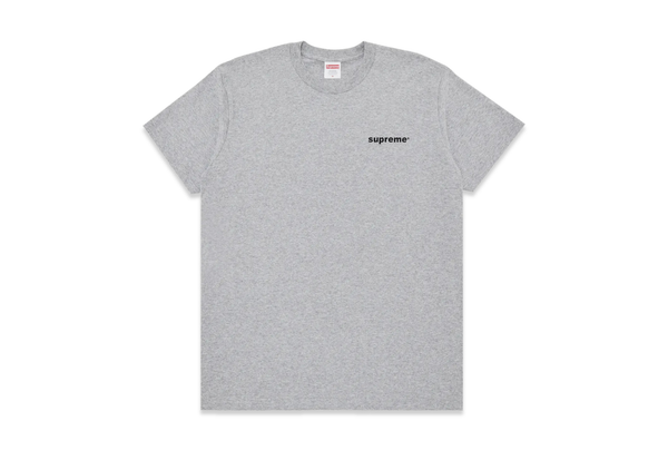  Supreme Fuck Money Heather Grey Tee 