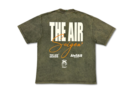  The Air Saigon® Merchandise Signature Logo Olive Tee 