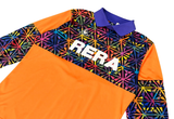  Vintage 90s Le Coq Sportif Goalkeeper Football Orange Jersey 