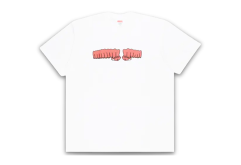  Supreme Toy Machine Fist Tee White 