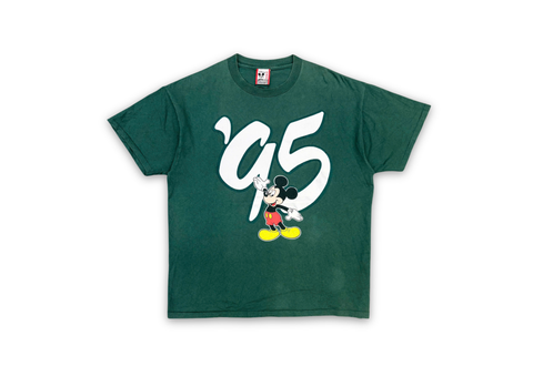  Vintage Walt Disney World 95 Mickey Green Tee 