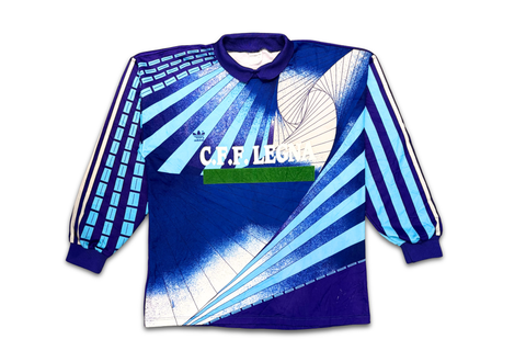  Vintage 90s adidas Goalkeeper Football Blue/Purple Jersey #12 