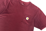  Carhartt Original Fit Pocket Port Maroon Tee 