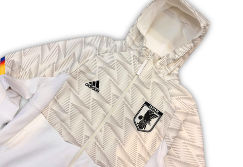  adidas Japan 2022-2023 Soccer Hooder Track Jacket Football Jersey White 