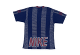  Vintage 90s Nike Bootleg Big Swoosh Striped Tee 