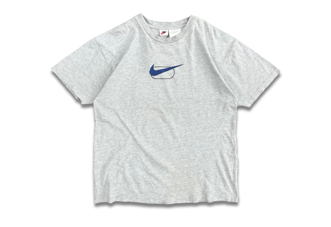  Vintage 90s Nike Big Swoosh Just Do It Tee Grey 