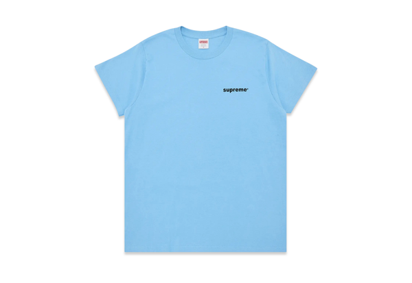  Supreme Fuck Money Heather Bright Blue Tee 