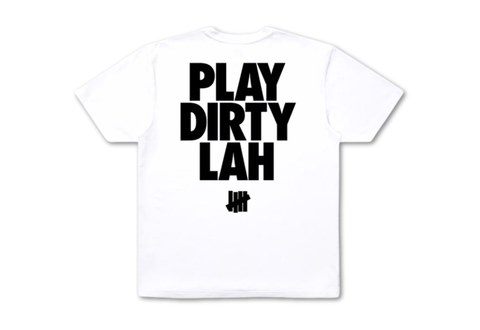  Undefeated x Sneakerlah Play Dirty White Tee 