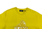  XLARGE Center Embroidered Logo Yellow Tee 