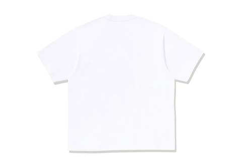  A Bathing Ape Japanese Indigo Art Camo College Tee White 