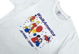 Vintage 90s Walk America "Healthy Happy Kids" Graphic White Tee 
