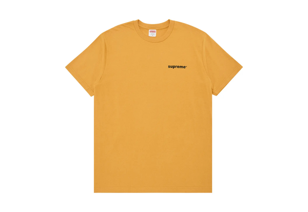  Supreme Fuck Money Mustard Tee 