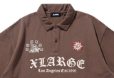  X-Large Multi Logo Polo Shirt Brown 
