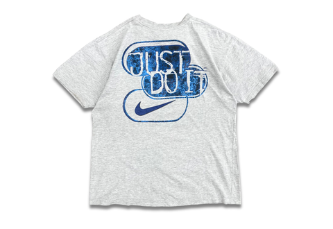  Vintage 90s Nike Big Swoosh Just Do It Tee Grey 