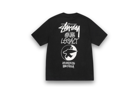  Stussy x Our Legacy Surfman Pigment Dyed Black Tee 