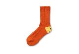  KAPITAL 56 YARNS MA-1 RAINBOWY HAPPY HEEL SOCKS (ORANGE) 