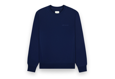  Aimé Leon Dore Tonal Logo Crewneck Evening Blue 