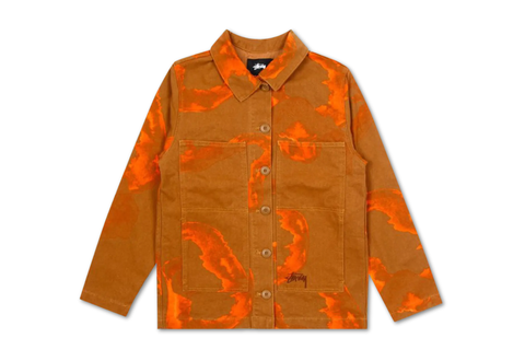  Stussy Printed Chore Jacket Clay Orange Spring/Summer 2020 