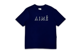  Aimé Leon Dore Shadow Logo Navy Tee 