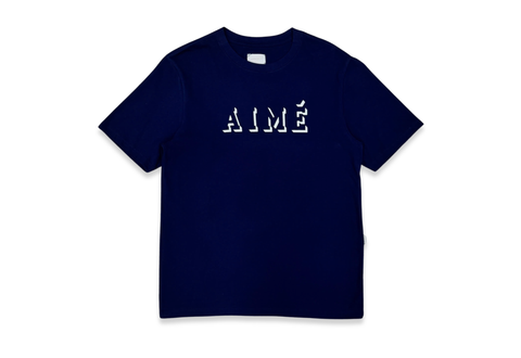  Aimé Leon Dore Shadow Logo Navy Tee 