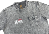  The Air Saigon® Customize Big Logo Washed Pocket Tee Grey 