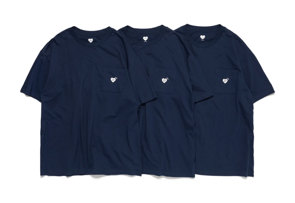  Human Made 3-Pack Pocket Tee Set Navy 