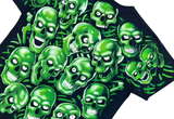  Liquid Blue Skull Pile Green Tee Black 2017 
